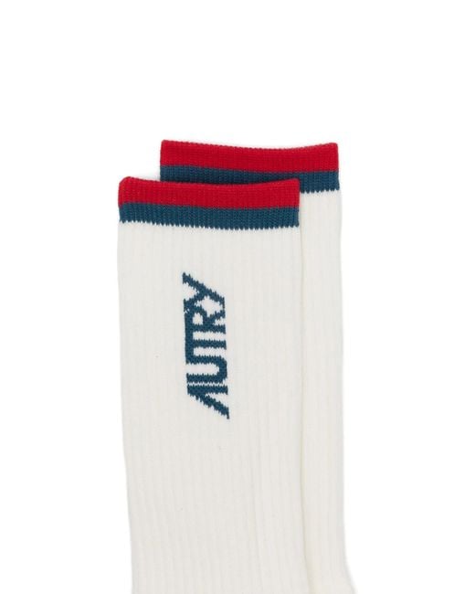 Autry White Socks Main Unic