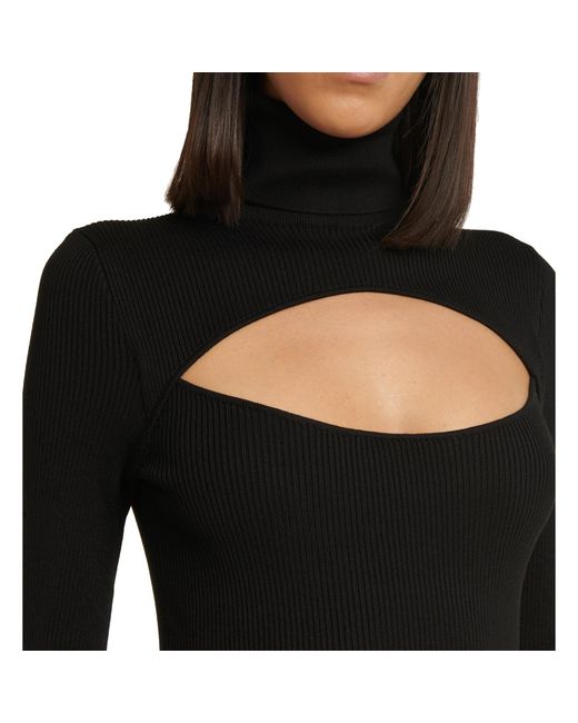 Dolce & Gabbana Black Silk Ribbed Sweater