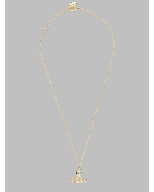 Vivienne Westwood White Necklace Reina Large Pendant