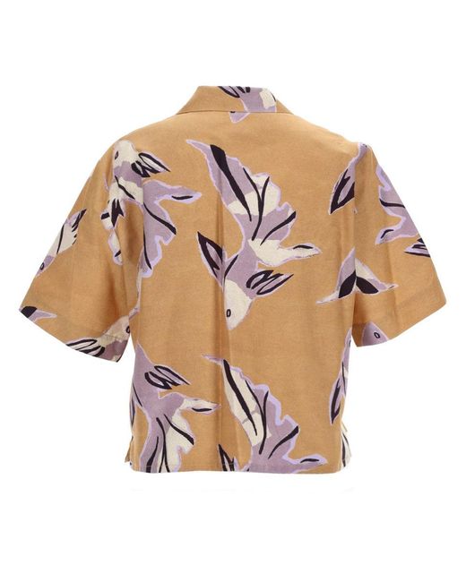 Paul Smith Pink Printed Cotton Shirt