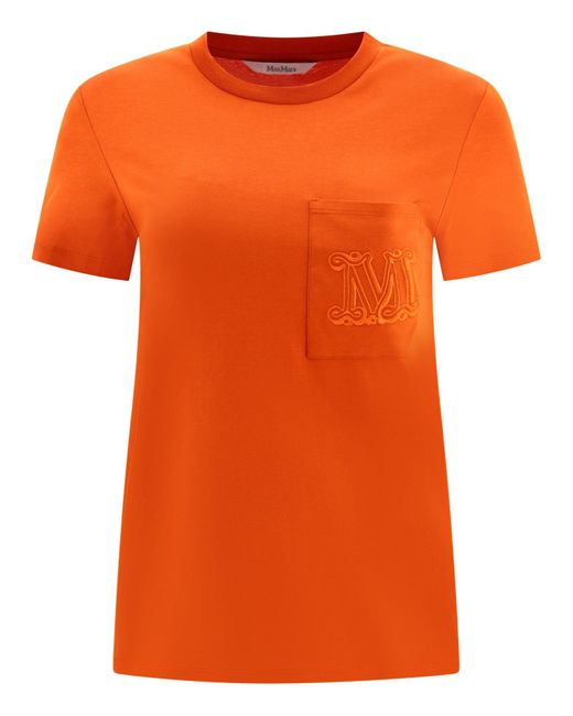 Max Mara "papaia" T -shirt in het Orange
