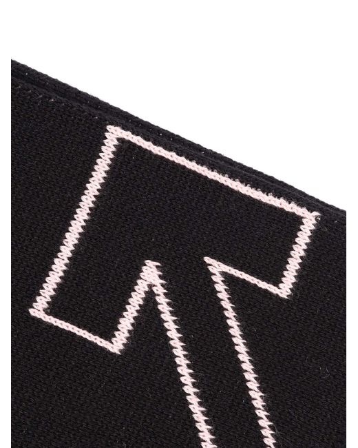 Off-White c/o Virgil Abloh Blue Type Logo Scarf Soft