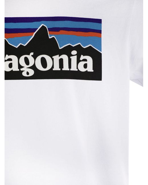 Patagonia Patagonië Gerecycled Katoenen T -shirt in het White