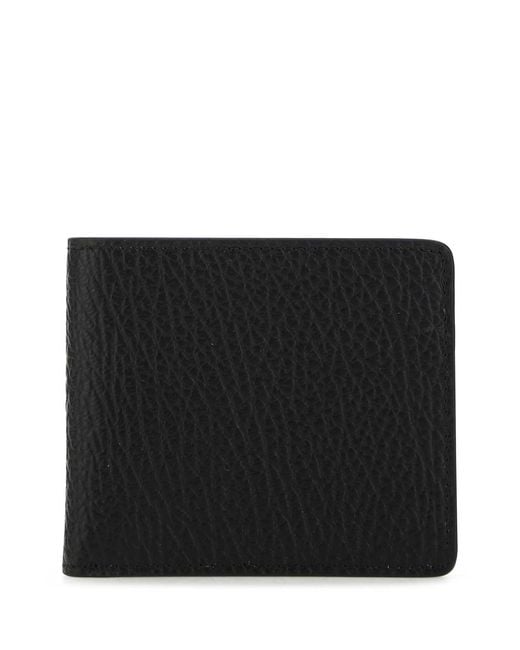 Maison Margiela Black Portafoglio Con Logo for men