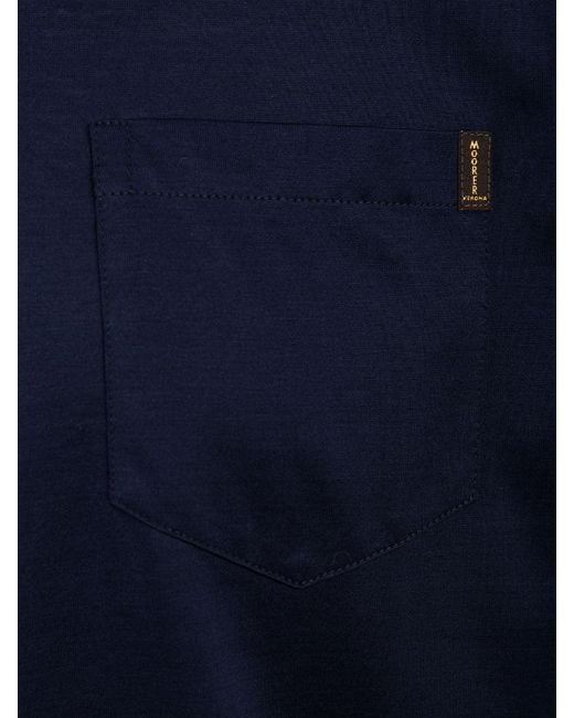 Moorer Blue T Shirts And Polos for men