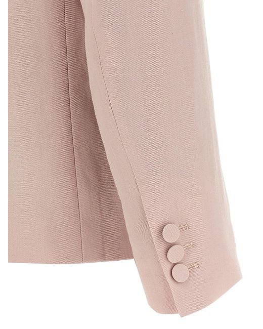 Dries Van Noten Droogt Van Noten 'bamis' Blazer in het Pink