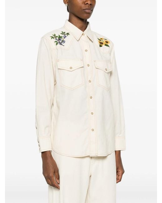 Filson Natural W's Embroidered Western Shirt