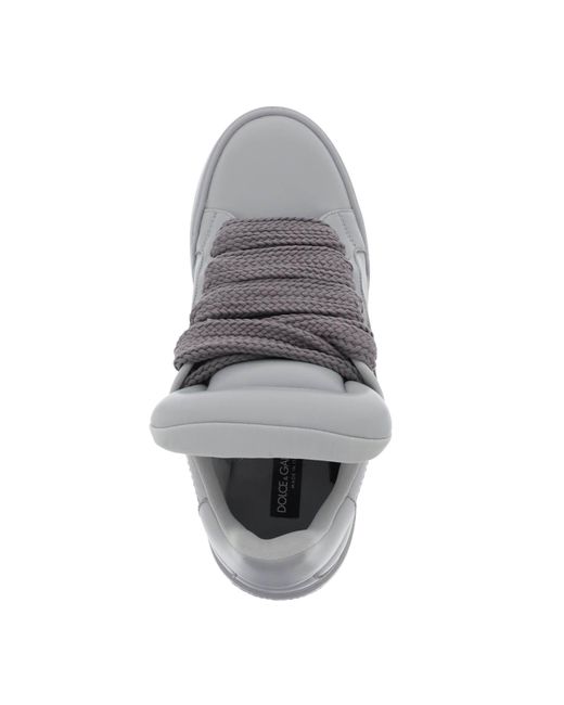 Dolce & Gabbana Mega Skate Sneakers in Gray für Herren