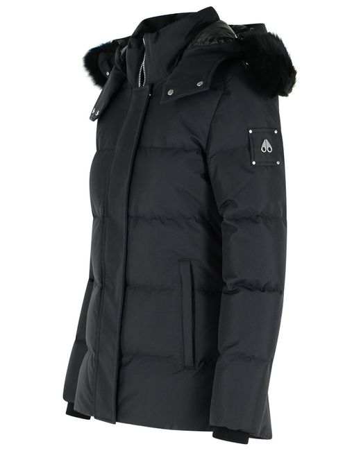 Moose Knuckles Black 'Cloud 3Q' Nylon Down Jacket