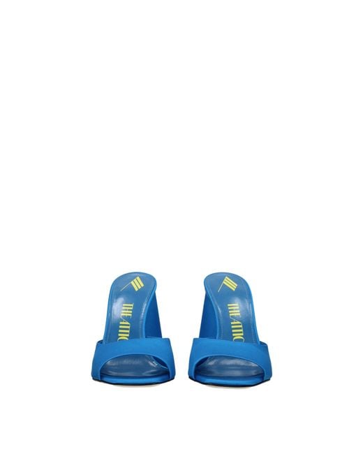 The Attico Blue Sandals Satin Sky