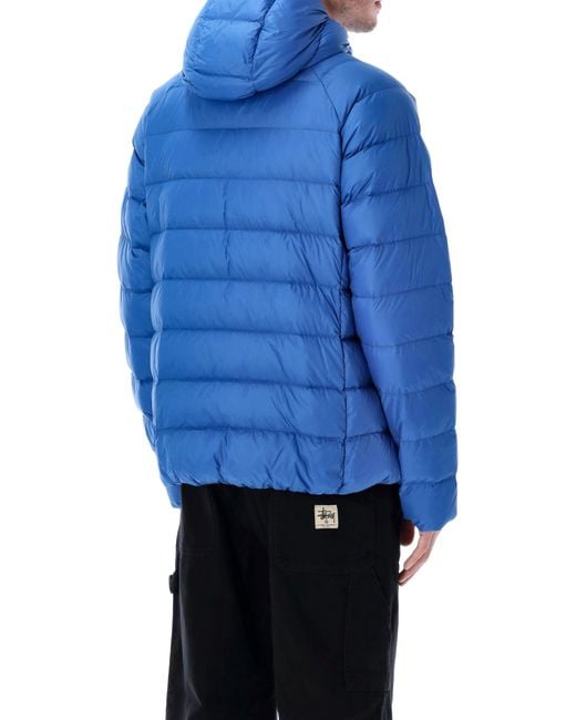 Pyrenex Blue Arial Lightweight Hooded Down Jacket