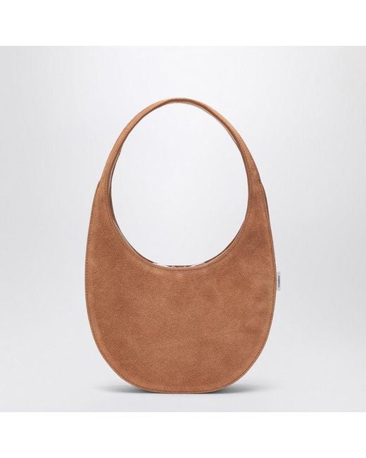 Coperni Brown Suede Double Gusset Swipe Bag