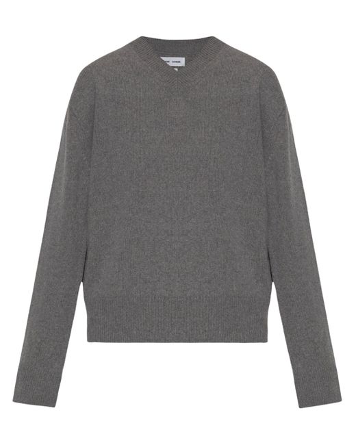 Samsøe & Samsøe Gray Sabirgitte V Neck Sweater for men
