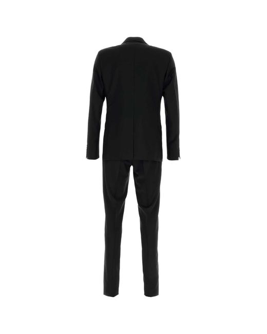 Prada Black Wool Blend Suit for men