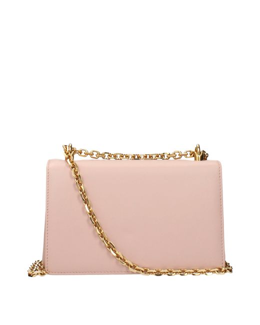 Dolce & Gabbana Pink Dolce&Gabbana Shoulder Bags/Powder Leather
