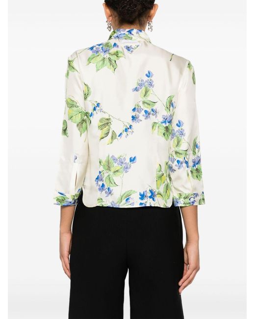 Prada Multicolor Floral-Print Shirt