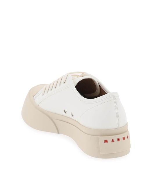 Marni Lederen Pablo Sneakers in het White voor heren