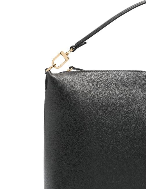 Totême  Black Medium Leather Tote Bag