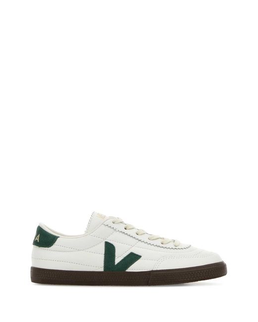 Veja White Leather Sneakers for men