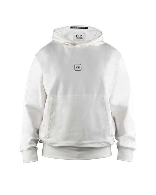 C P Company White Sweatshirt Hoodie