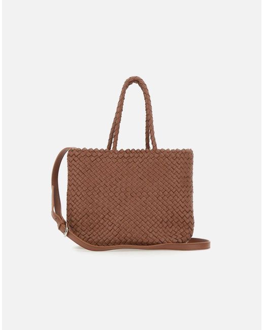 Dragon Diffusion Brown Mini Inside Out Tabakleder-Handtasche