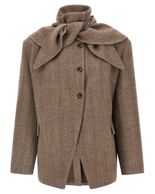 Magda Butrym '06' Blazer in het Brown