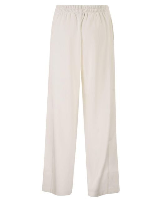 Fay White Regular Fit Jersey Trousers