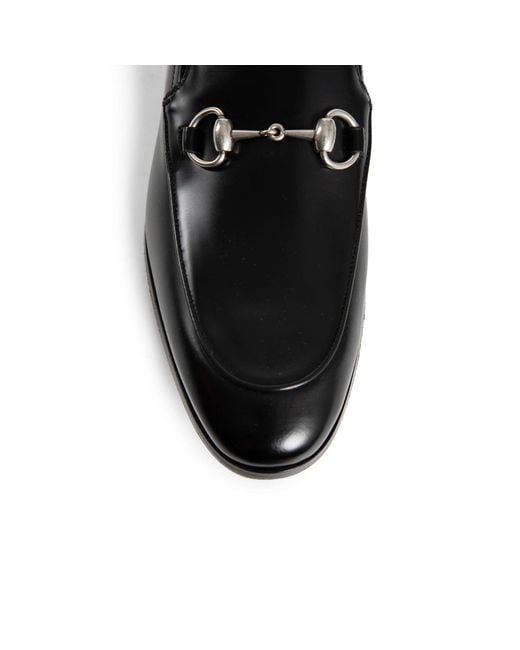 Gucci Black Horsebit Leather Loafers