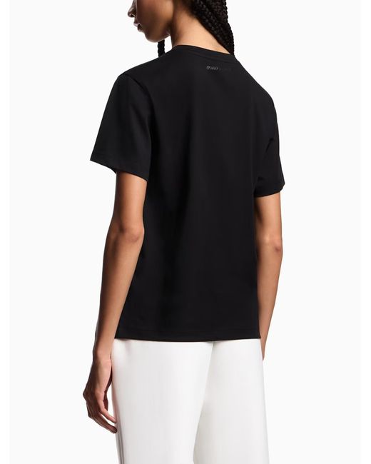 Emporio Armani Black T-Shirts And Polos