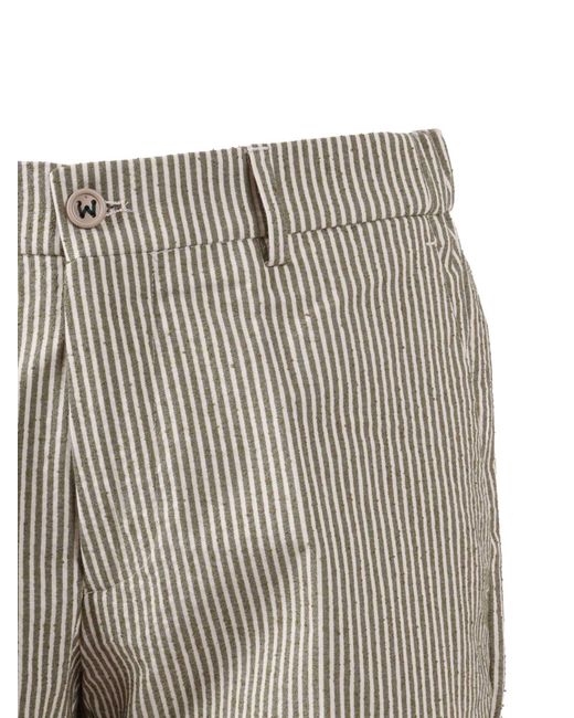 Berwich Gray Ber_Muda Elax Pants Cotton Polyamide Elastane Bermuda Short for men