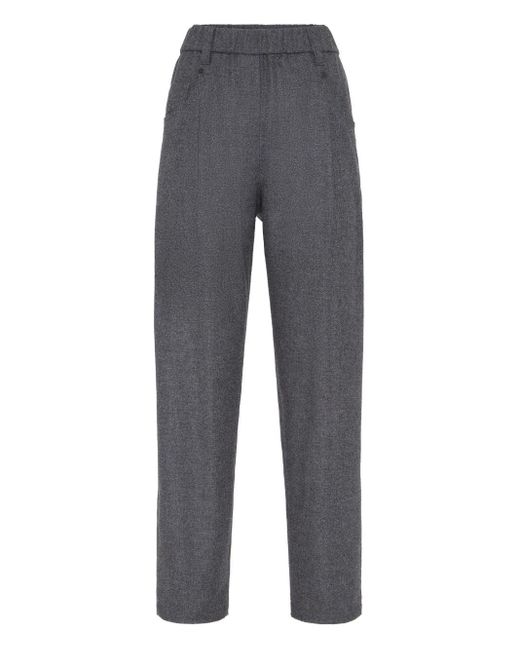 Brunello Cucinelli Gray Wool Trousers