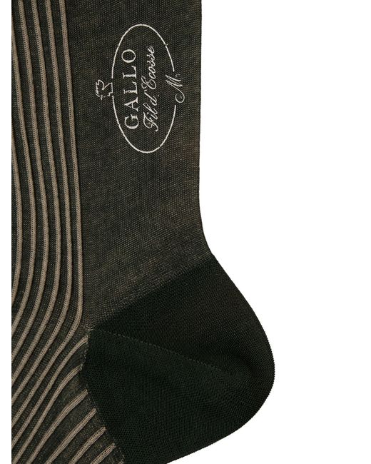 Gallo Black Long Cotton Socks for men