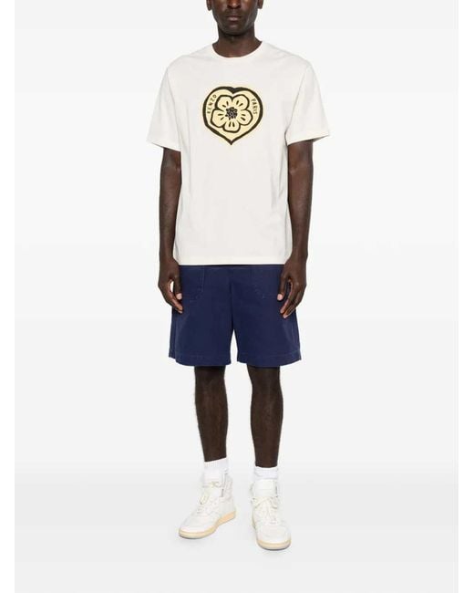 KENZO White T-Shirt Gots Wild Tiger Classic