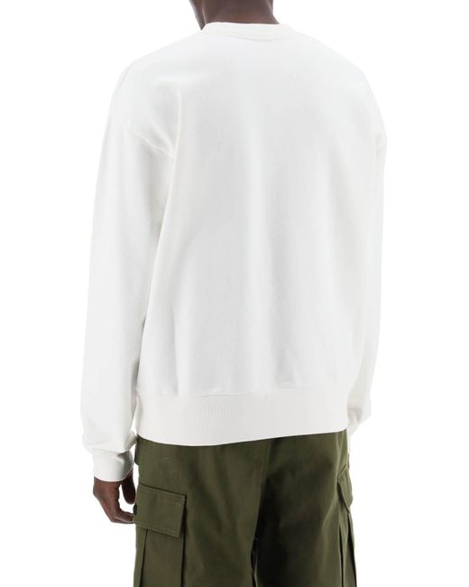 Sweat-shirt avec logo à carre Marni pour homme en coloris White