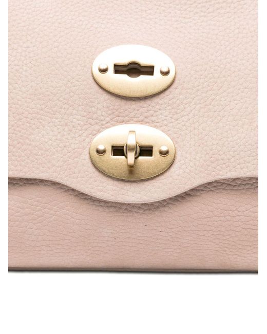 Zanellato Pink Postina Jones Small Suede Leather Handbag