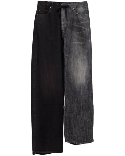 Balenciaga Black Fifty-Fifty Denim Jeans