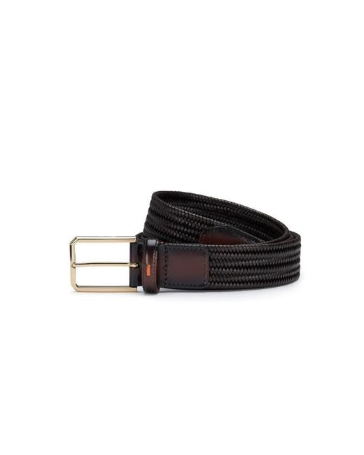 Belts di Santoni in Black da Uomo