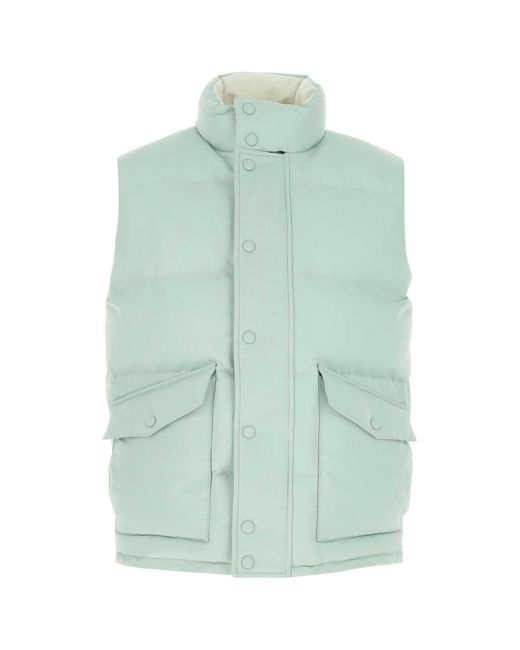 McQueen Green Sea Polyester Sleeveless Padded Jacket