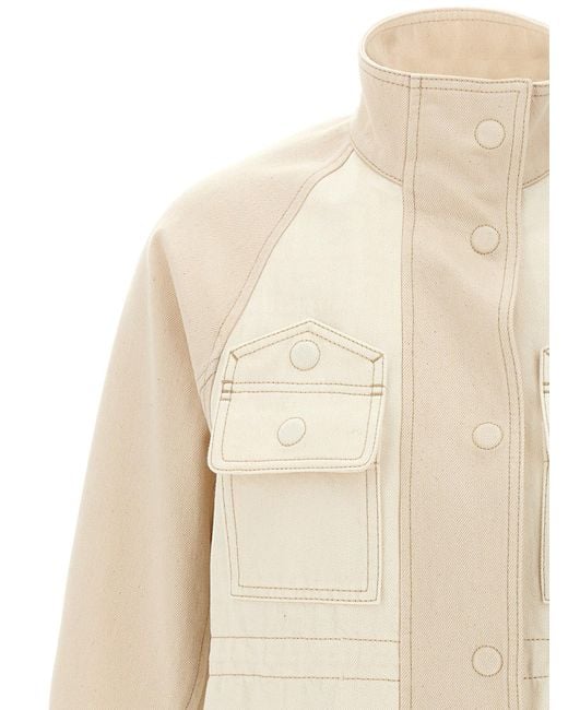 Fendi Natural Denim Parka