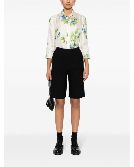 Prada Multicolor Floral-Print Shirt