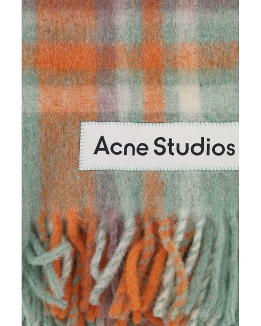 Acne Multicolor Woll & Mohair Extra großer Schal