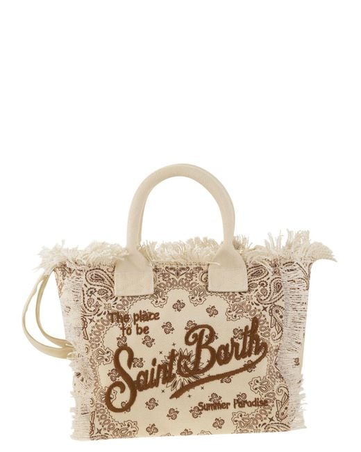 Mc2 Saint Barth Metallic Colette Bandana Patterned Handbag