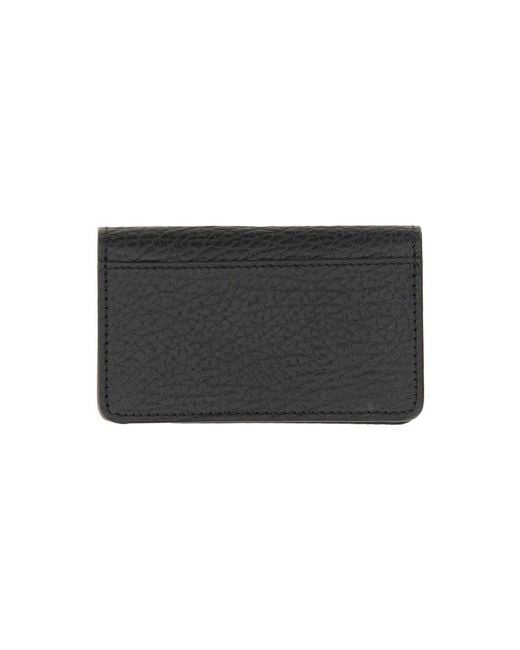 Maison Margiela Black Compact Card Holder for men