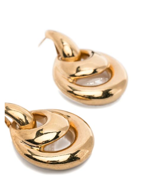Panconesi Metallic Blow Up Drop Earrings