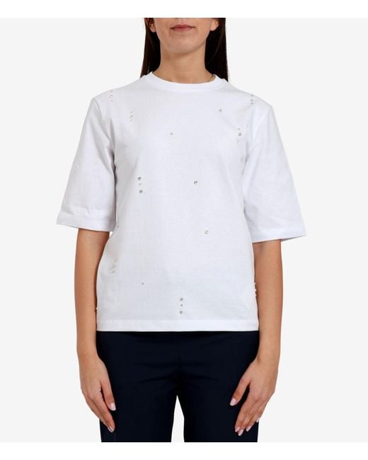 Semicouture White T Shirts And Polos