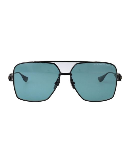 Dita Eyewear Blue Aviator Sunglasses Dts159 A 02 Mbk As