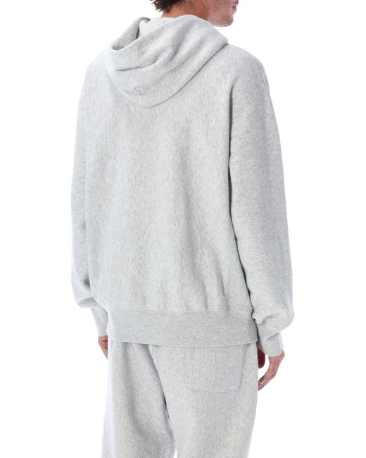 Champion Gray Relaxed-Fit Hoodie With Logo