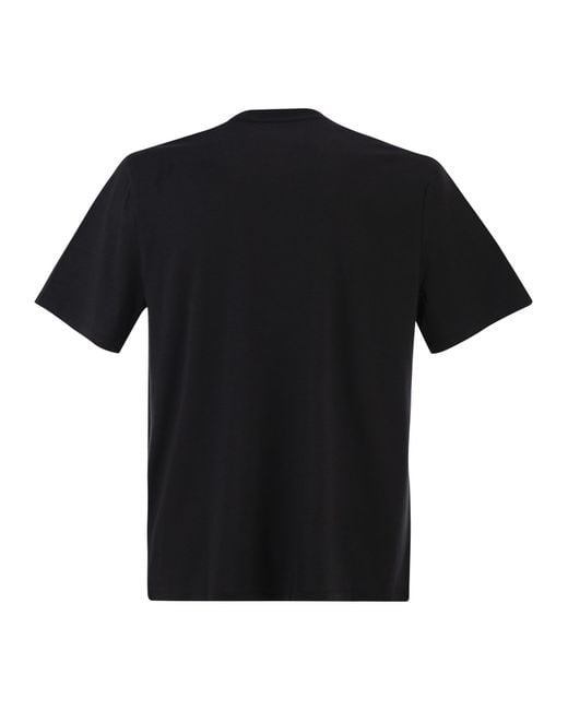 Majestic Black Lyocell And Organic Cotton T Shirt