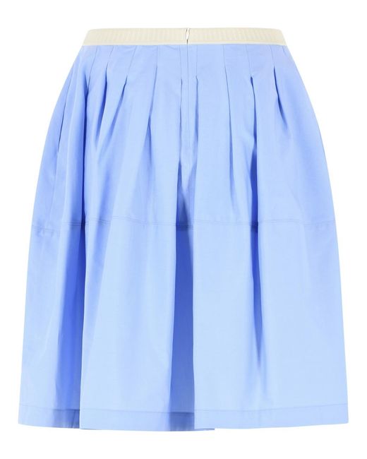 Marni Blue Iris Cotton Skirt