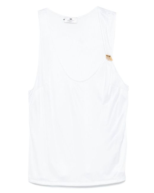Elisabetta Franchi White Tanktop